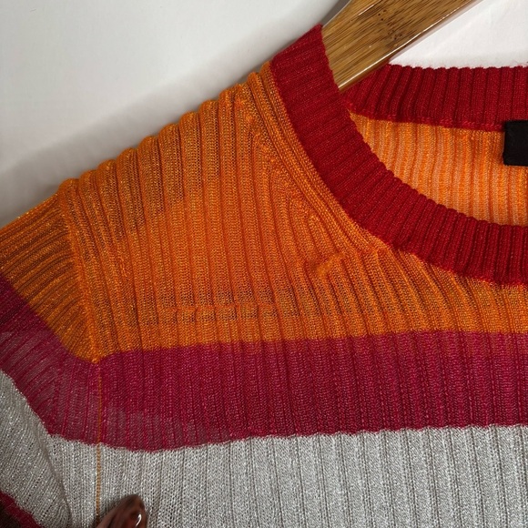 Rag & Bone Katie Metallic Stripe Tee size Small - Picture 5 of 11